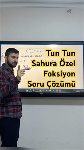 Function problem solving (Celal teacher / function / functions / mathematics / TYT mathematics / ...