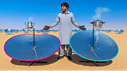 Traditional Solar Cooker Making process || Clean Green and Free Energy Obtained Device products || | Amazing Skills