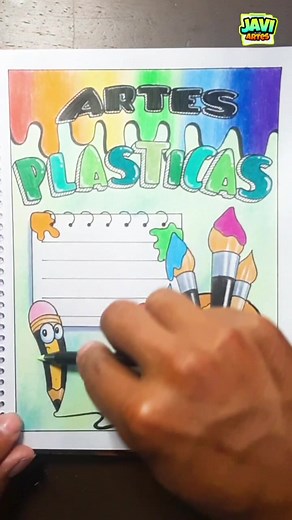 Diseño de carátula para Artes Plásticas paso a paso 😎
