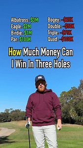 Three Hole Challenge! How Much Money Can We Win?! #golf #reels #golfchallenge | Makeshift Golf