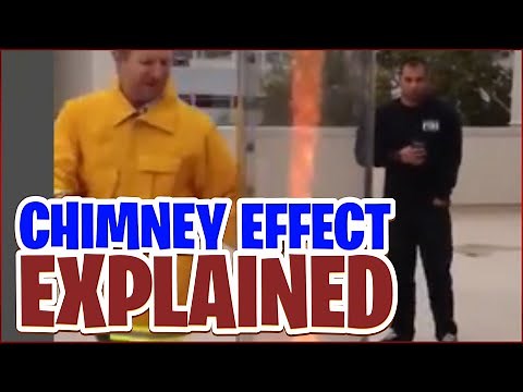 A Fire Instructor demonstrates the "Chimney Effect" to his Trainees