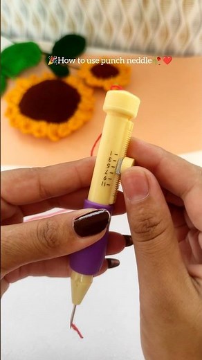 Easy Punch Needle Tutorial 🧵✨ | Beginner Step by Step DIY #PunchNeedle #PunchNeedleTutorial #DIYArt