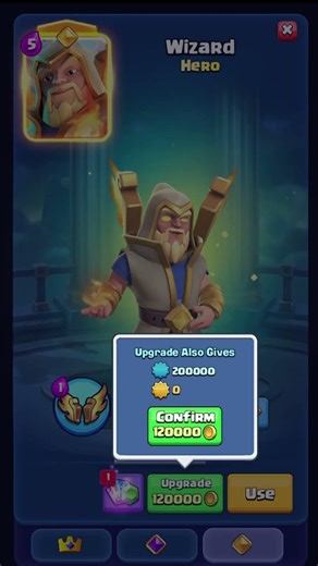 WIZARD 🪄 FINALLY MAXED! Level 16 💪 #ClashRoyale #Shorts