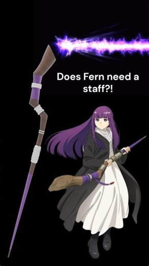 Fern's Magic Staff - Does She Need One? #frieren #blender #animeweapons eweapons #3dmodeling