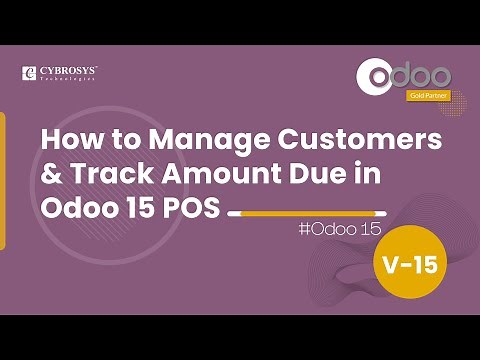 How to Manage Customers & Track Amount Due in Odoo 15 PoS | Odoo 15 Point of Sale