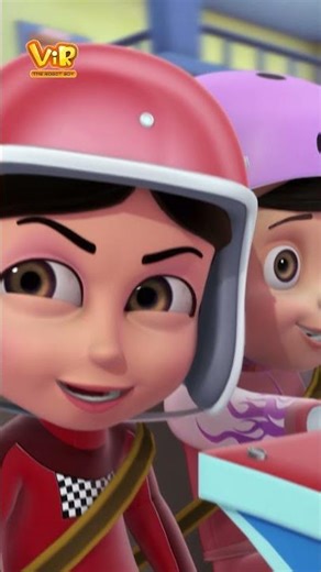 Vir The Robot Boy : Robo Vir Ke Dosto Ki Toofani Car Race | Youtube 3D Cartoon Shorts Kids