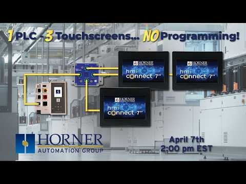 ONE PLC - THREE Touchscreens - NO Programming!
