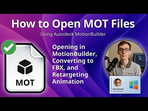 How to Open MOT Files (Autodesk MotionBuilder)