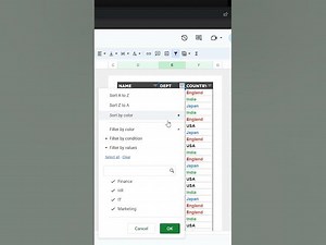 How to Filter by Color in Google Sheets #googleworkspace #googlesheets