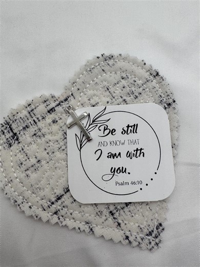 Heart Prayer Pocket Quilt With Cross: Christian Gift - Etsy