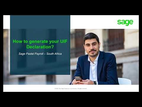 Sage Pastel Payroll (AME): How to generate your UIF Declaration?
