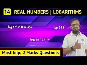Class 10 | log | Real Numbers | Important 2Marks Questions