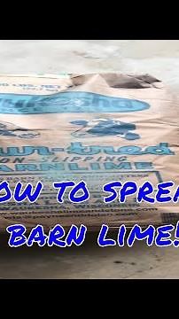 How to easily spread barn lime!