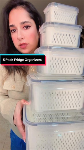 5 Pack Fridge Organizers for Efficient Food Storage