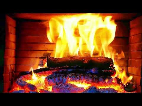 Cozy Fireplace 4K Ambience (12 Hours) with Crackling Fire Sounds for Deep Sleep, Relaxation