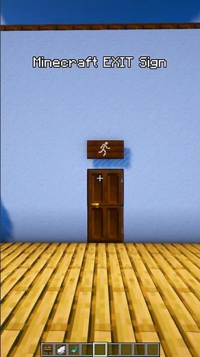 Simple Minecraft EXIT Sign That Actually Looks Good #minecraft #minecraftbuild #shorts