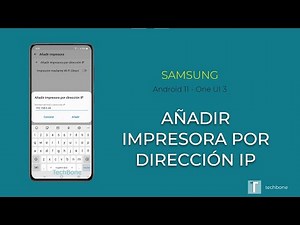 Añadir impresora por dirección IP - Samsung [Android 11 - One UI 3]