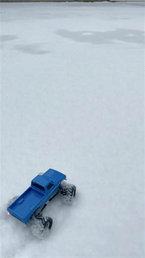 Small vs Big RC Car: Snow Track