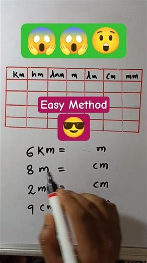 how to convert km to cm 😱😳 #unitconversion #maths #shorts