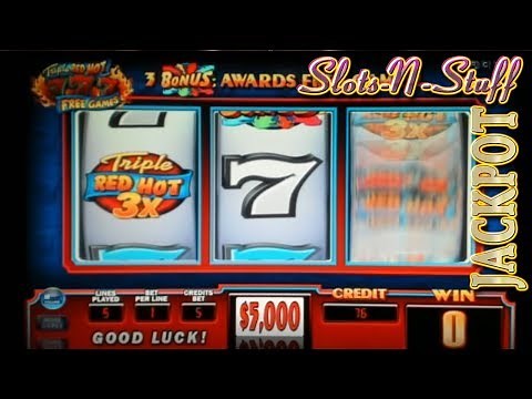 Triple Red Hot Sevens High Limit Slot Jackpots