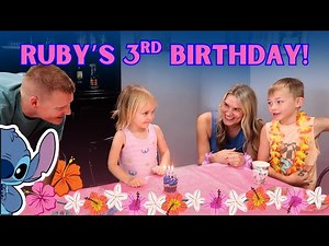RUBY'S 3RD BIRTHDAY PARTY VLOG | Lilo & Stitch Themed