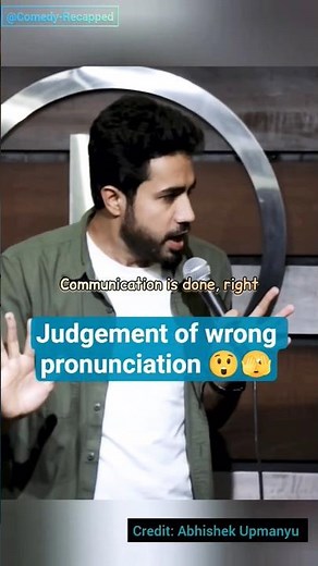 Wrong English Pronunciation Be Like 😂 Relatable Stand Up Comedy #shorts