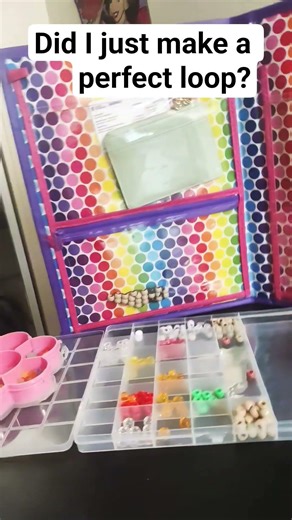 Did I make a perfect loop? #loop #beads #yt #ytshorts #fypシ #plsmakethisviral #itriedmybest #kandi:3