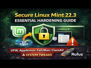 How to Secure Linux Mint 22.3 Zena — Hardening Guide UFW, AppArmor, Fail2Ban, ClamAV & System Tweaks