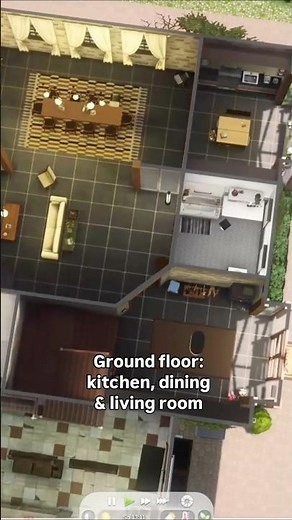 Sims 4 Family Home Floorplan & Interior #thesims