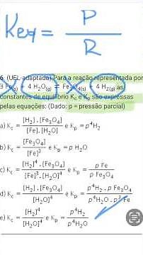 Equilibrium Constants Kc and Kp: How to Set Up the Equation #enemstudies #enem #chemistry