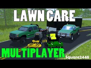 Farming Simulator 17 Lawn Care | JD Zero Turn | Walker Mower | Chevy Trucks | Multiplayer