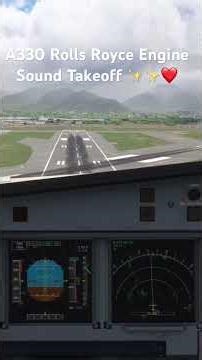 The plane that sounds like a car: A330-300 RR Engine Takeoff #airbusa330300 #rollsroyce #msfs2020