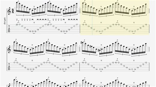 Sweep picking-Basic pattern-2
