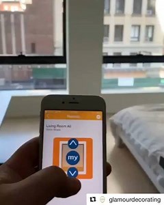 Open your shades with an app! Our myLink app lets you create scenes and run them on schedules! Close all your shades every day at 8pm or open it with the sun at 7am.  | Somfy | Facebook