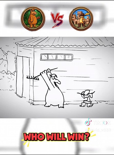 Who Will Win? #animation #cartoon #alf #pussinboots #fyp
