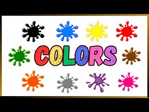 COLORS NAME IN ENGLISH |LEARN COLORS WITH ANIMATION FOR BABIES, CHILDREN, TODDLERS AND PRESCHOOLERS