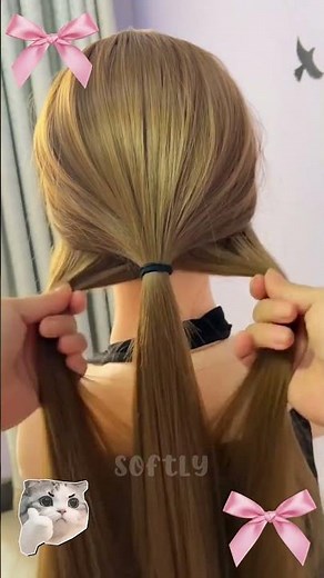 🎀 La Coleta más fácil y bonita que verás hoy en simples paso (Peinados Bonitos)