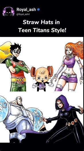 Straw Hats In Teen Titans Style & The Casting Is Perfect 😂🔥 #anime #onepiece #memes