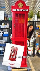 201K views · 1K reactions | London Calling! ☎️  With this amazing telephone cabinet transformation! #FlipIt | Blossom | Facebook