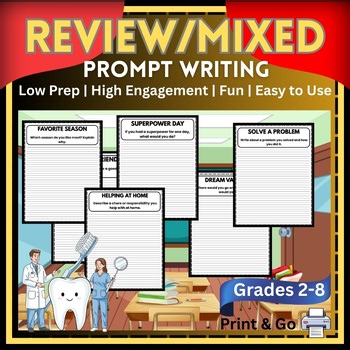 Morning Work Writing Prompts MEGA Bundle | Daily Writing Review | Grades 2–8