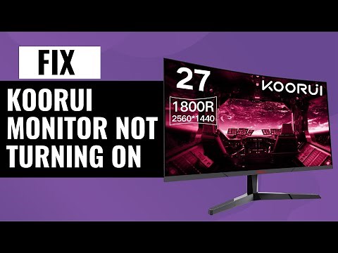 KOORUI Monitor Not Turning On? Here’s How to Fix It!