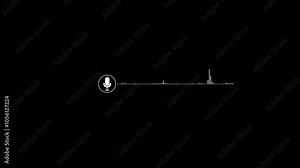 Voice audio message transparent speech bubbles record voice message icon. Audio message record, voice chat, sound wave and microphone. Audio Calls, and Conversations Audio voice message animation