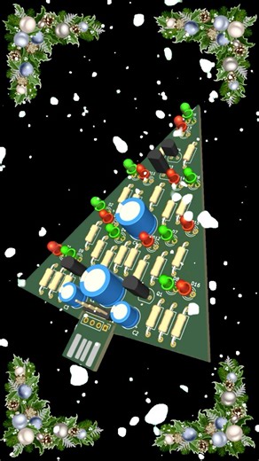 USB Powered Christmas Tree DIY #jlcpcb