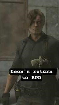 Leon's return to RPD. #residentevilrequiem #re2 #leonskennedy #shorts #gaming #nostalgia #ps5