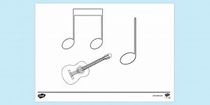Music Colouring Page