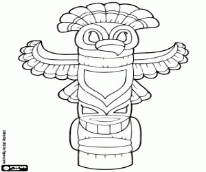 Totem coloring page printable game
