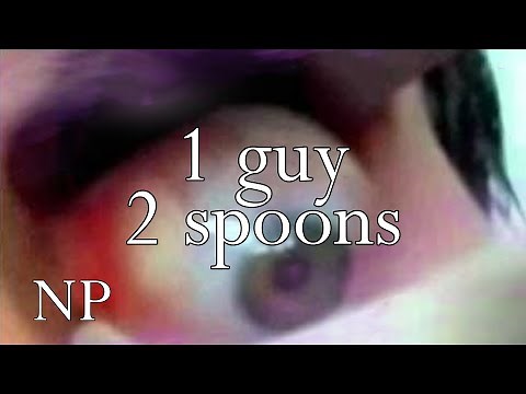 1 guy 2 spoons