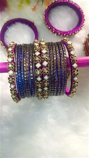 Elegant Silk Thread Bangles for Daily Wear ✨ | Praganya #bridalbangles #jewellery #viralvideo