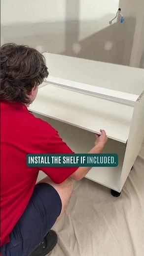 How to assemble and install a blind corner base cabinet - Bunnings Warehouse