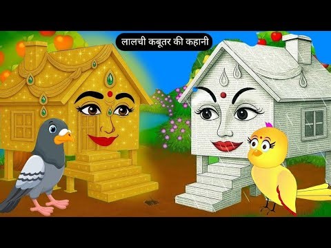 चिड़िया की कहानी | Tuni Chidiya Ka Ghar Kahani | Rano Chidiya Wala Cartoon | Acha Acha Kahani
